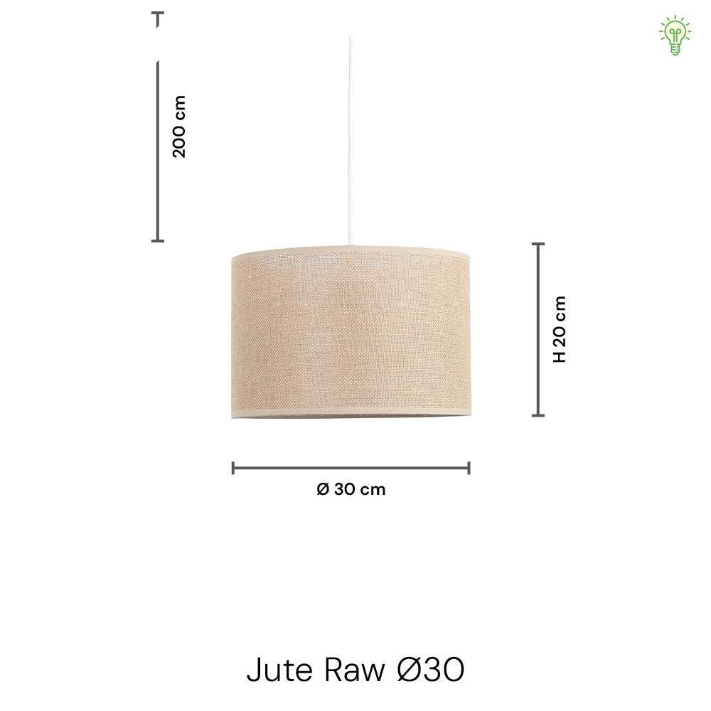 Jute Raw Pendel Ø30