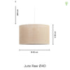 Jute Raw Pendel Ø40