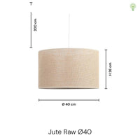 Jute Raw Pendel Ø40