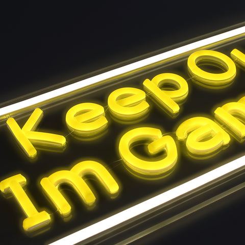 Keep Out Im Gaming Neon Væglampe