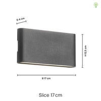 Slice 17cm LED IP54 Udendørs