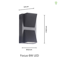Focus 6W Væglampe