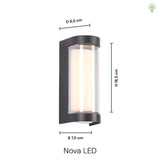 Nova 12W LED Udendørs Væglampe-Nordics Pro-OutletLamper.dk