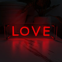 LOVE LED Neon Box Bordlampe-Lightish-OutletLamper.dk