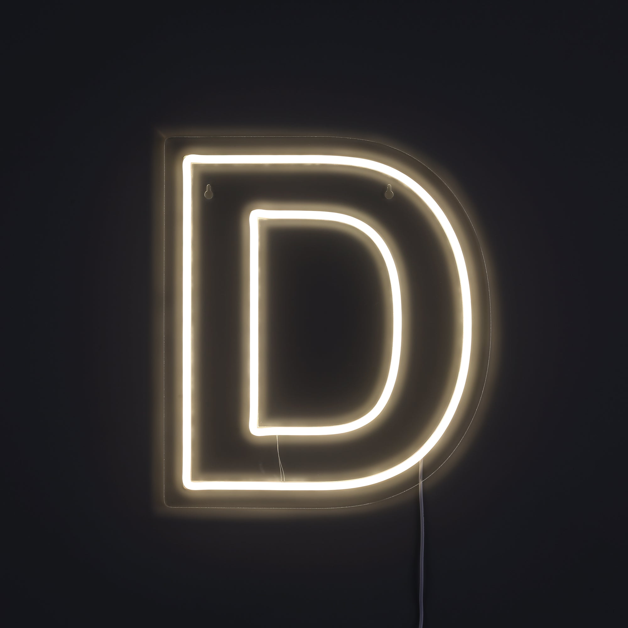 Bogstav D Neon Væglampe-Lightish-OutletLamper.dk