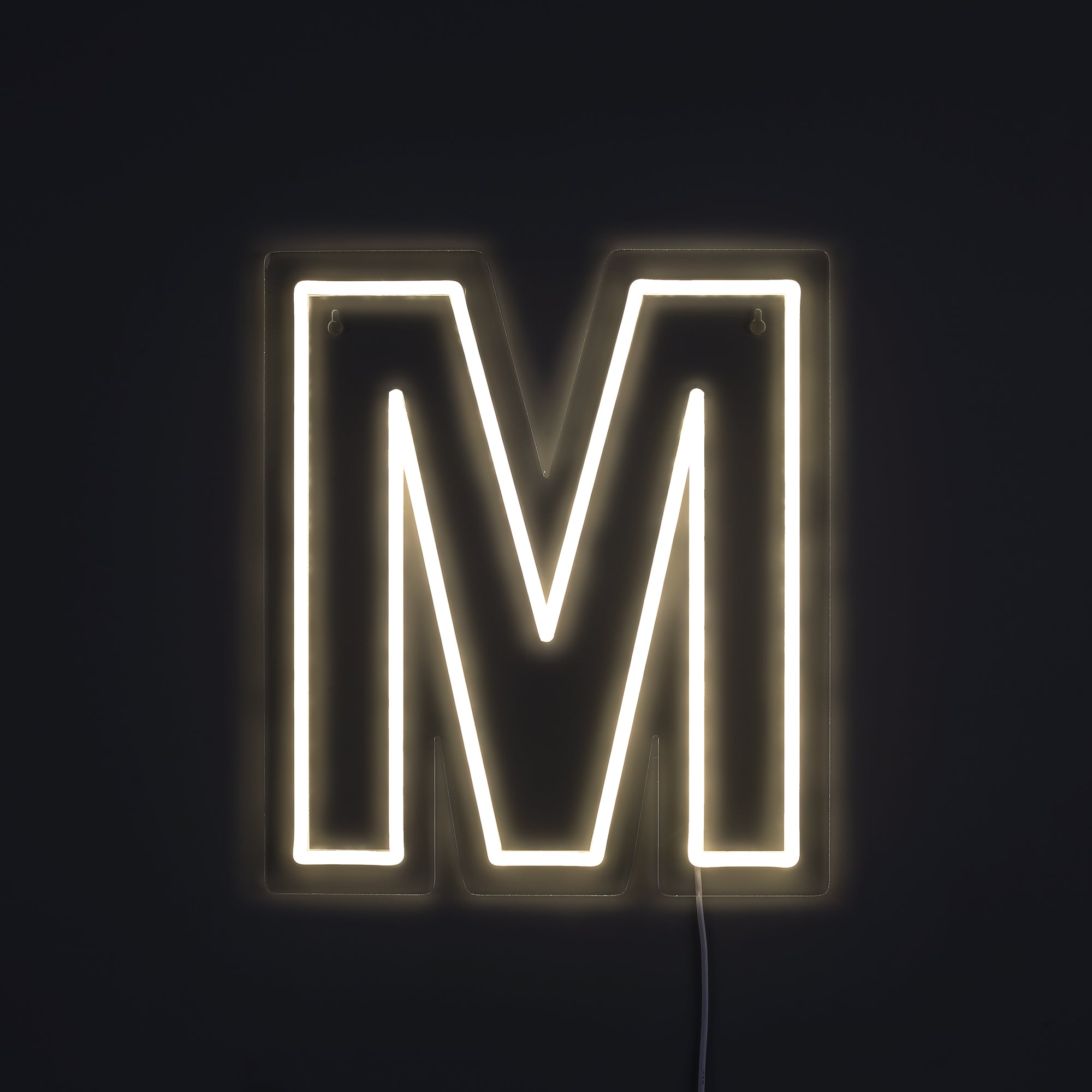 Bogstav M Neon Væglampe-Lightish-OutletLamper.dk