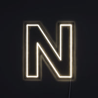 Bogstav N Neon Væglampe-Lightish-OutletLamper.dk