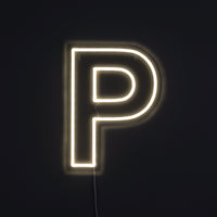 Bogstav P Neon Væglampe-Lightish-OutletLamper.dk