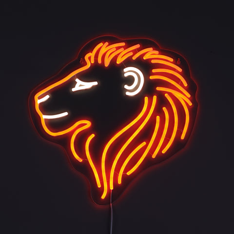 Lion Neon Væglampe