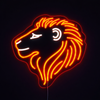 Lion Neon Væglampe