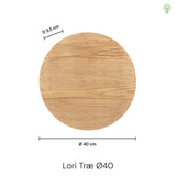 Lori Væglampe Ø40 Træ