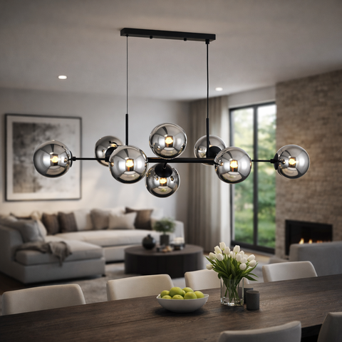 Lugano Langbordspendel Sort/Smoke