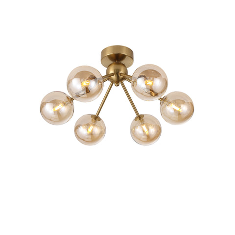 Lugano Loftlampe Ø51 Amber