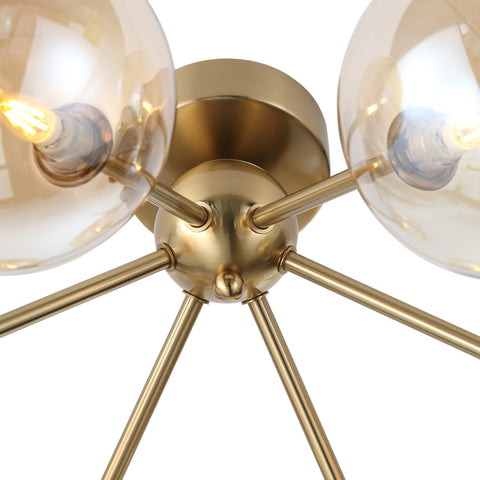 Lugano Loftlampe Ø64 Amber