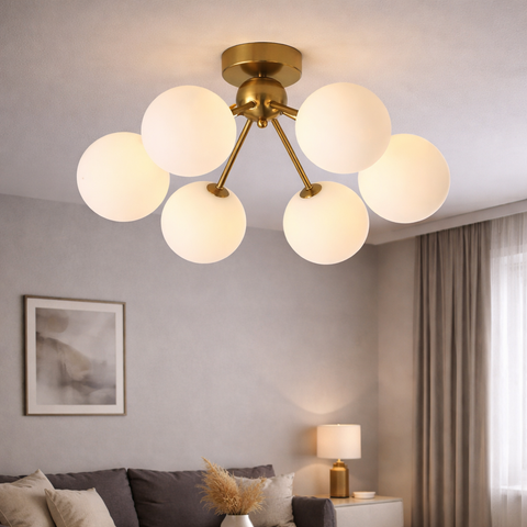 Lugano Loftlampe Ø64 Opal