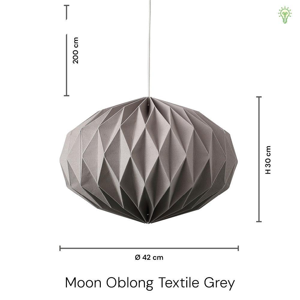 Moon Oblong Textile Grey-Nordic Seasons-OutletLamper.dk
