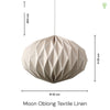 Moon Oblong Textile Linen