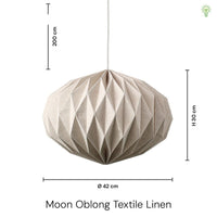 Moon Oblong Textile Linen-Nordic Seasons-OutletLamper.dk