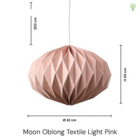 Moon Oblong Textile Dusty Pink-Nordic Seasons-OutletLamper.dk