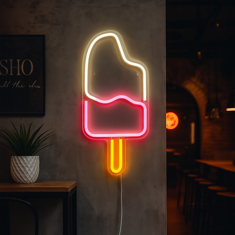 Ice Cream Neon Væglampe