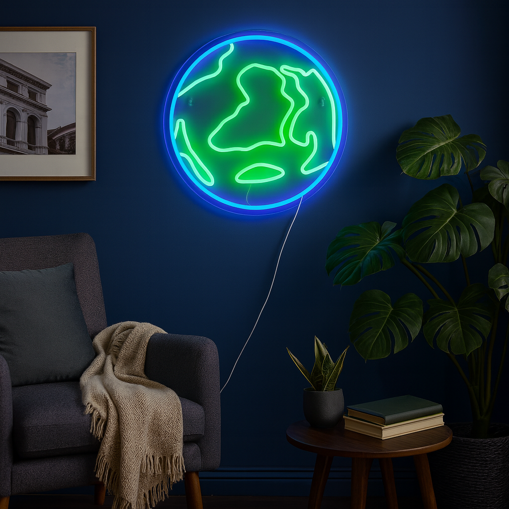 Earth Neon Væglampe