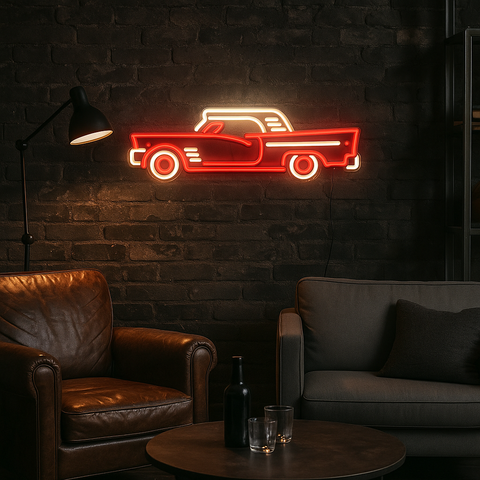 Vintage Car Neon Væglampe