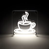 Coffee LED Neon Box Bordlampe-Lightish-OutletLamper.dk