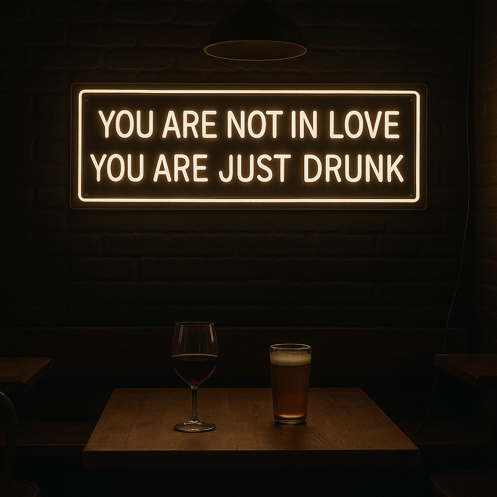 You Are Not In Love Neon Væglampe-Lightish-OutletLamper.dk