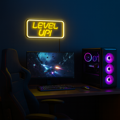 Level Up Neon Væglampe