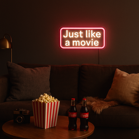 Just Like a Movie Neon Væglampe