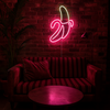 Banana Neon Væglampe Pink