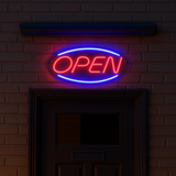 Open Neon Væglampe