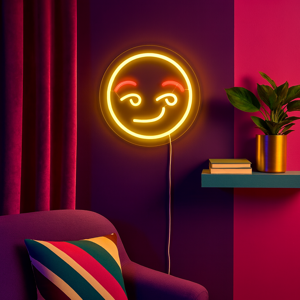 Emoji Flirty Neon Væglampe-Lightish-OutletLamper.dk