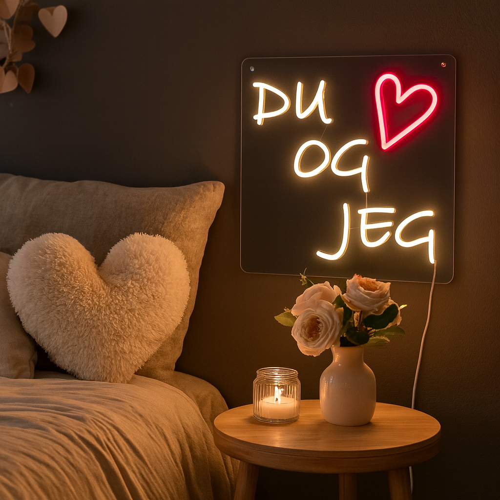 Du Og Jeg Neon Væglampe-Lightish-OutletLamper.dk