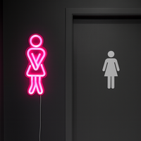 WC Woman Neon Væglampe-Lightish-OutletLamper.dk