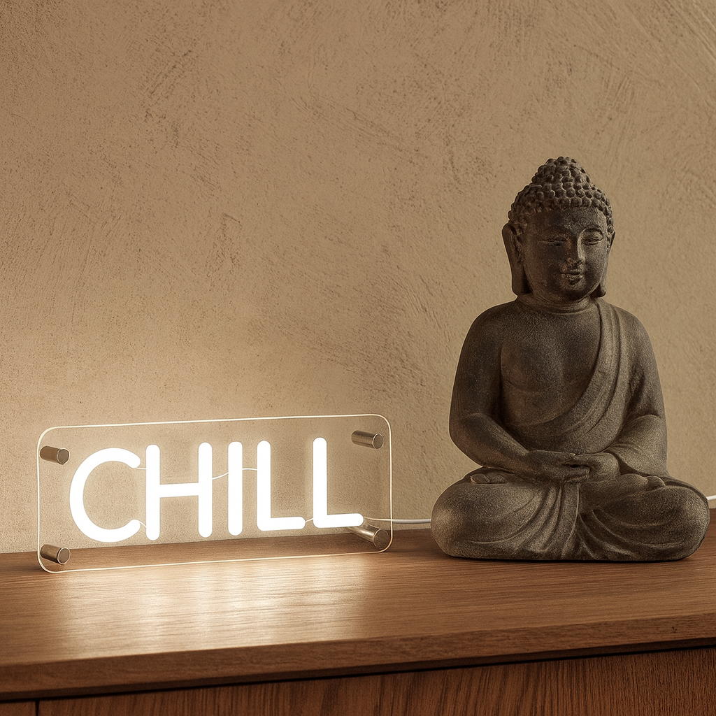 Chill LED Neon Box Bordlampe-Lightish-OutletLamper.dk