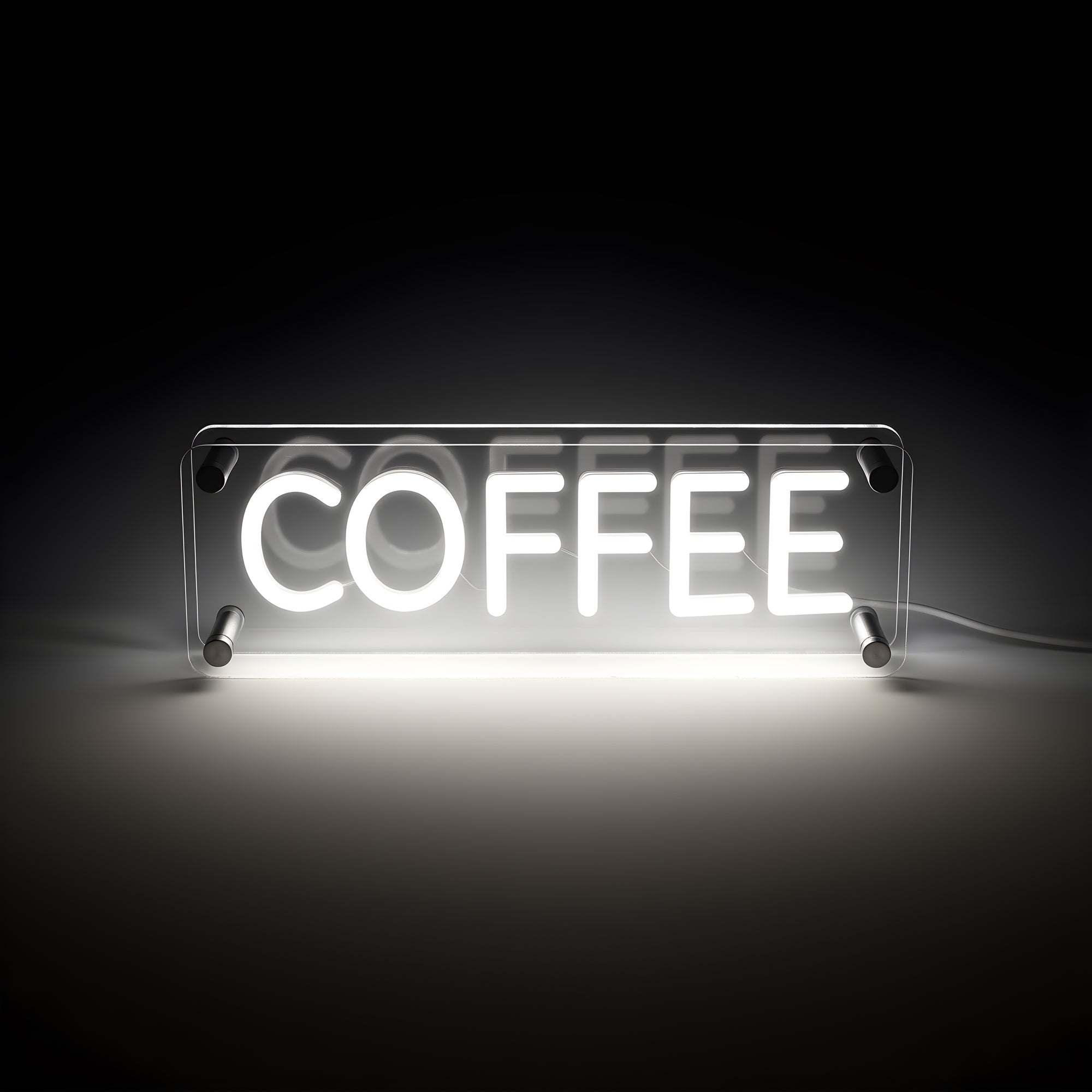 Coffee LED Neon Box Bordlampe-Lightish-OutletLamper.dk