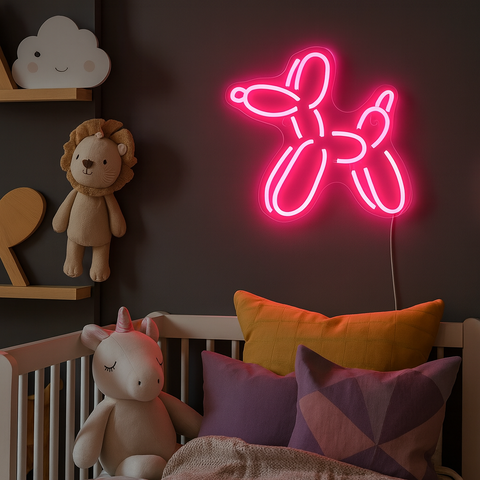 Balloon Animal Neon Væglampe
