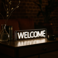 Welcome LED Neon Box Bordlampe-Lightish-OutletLamper.dk