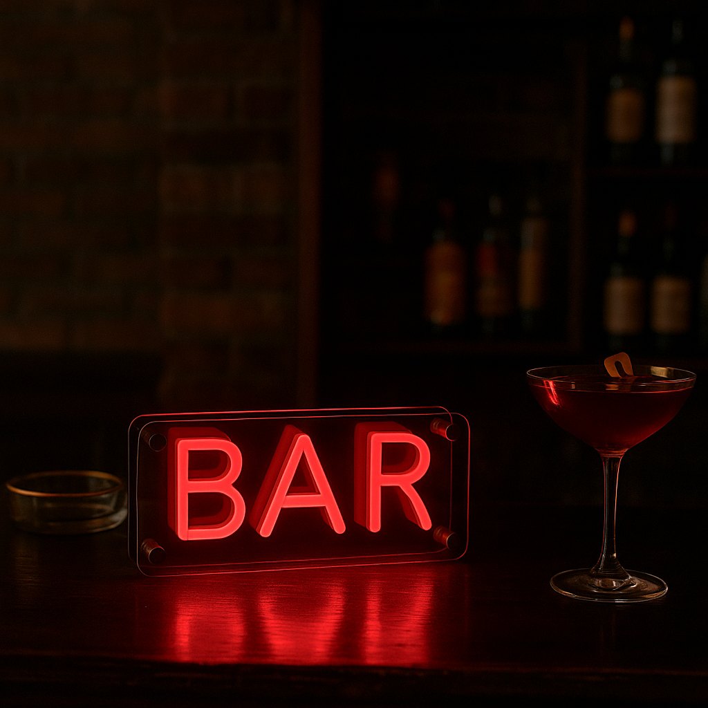 Bar LED Neon Box Bordlampe-Lightish-OutletLamper.dk