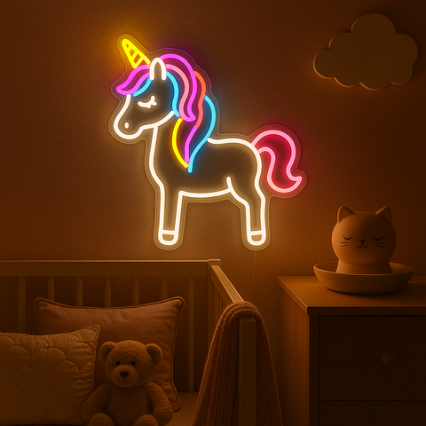 Unicorn Mama Neon Væglampe