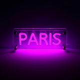 Paris LED Neon Box Bordlampe-Lightish-OutletLamper.dk