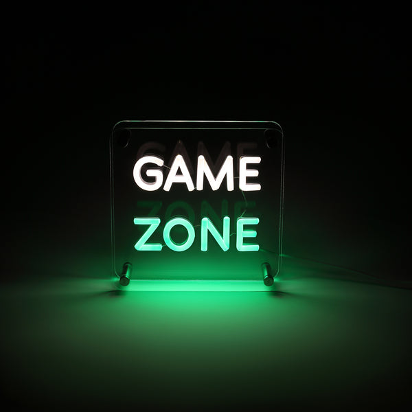 Game Zone LED Neon Box Bordlampe