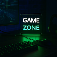 Game Zone LED Neon Box Bordlampe-Lightish-OutletLamper.dk