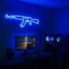 AK-47 Neon Væglampe Blå