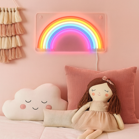 Rainbow Neon Væglampe