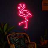 Flamingo Neon Væglampe