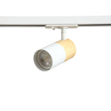 Noda Skinnespot GU10 Hvid/Træ-Nordics Pro-OutletLamper.dk