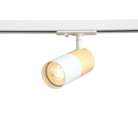 Noda Skinnespot GU10 Hvid/Træ