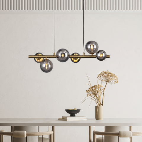 Valencia Langbordspendel 63cm Messing/Smoke